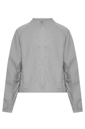 Oversize jacket with a stand-up collar