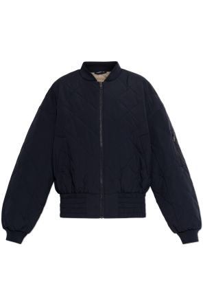 Quilted bomber jacket
