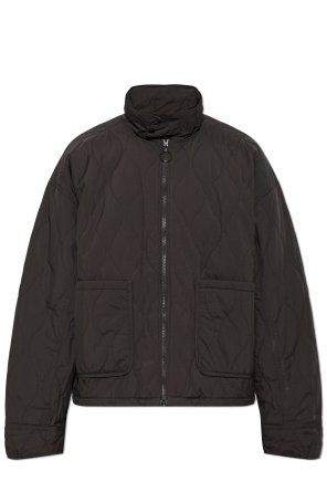Jacket with a stand-up collar