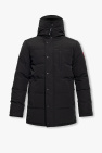 moncler gleb wool trim hooded down jacket