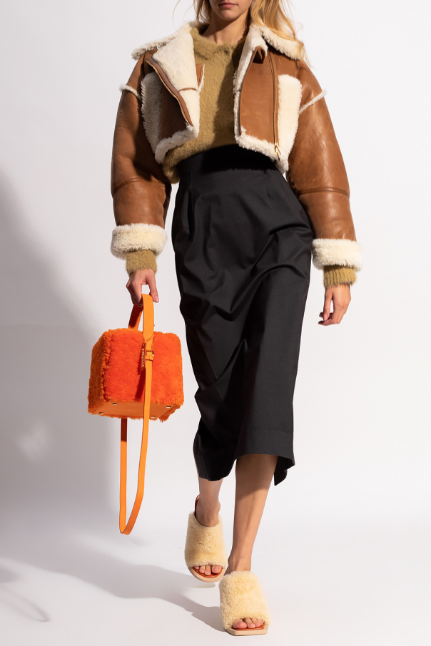 Jacquemus Cropped leather jacket 