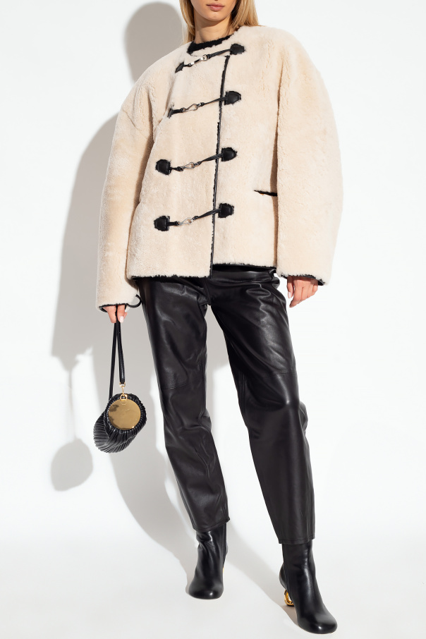 TOTEME Shearling jacket with pockets