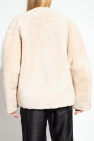 TOTEME cream Shearling jacket with pockets