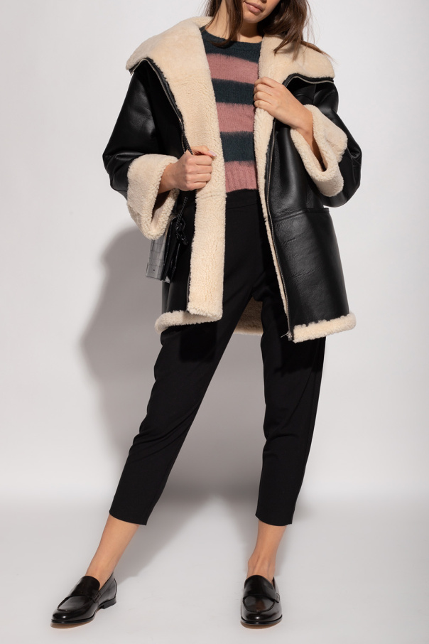 TOTEME Shearling jacket with pockets
