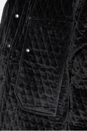 Vivienne Westwood Velvet jacket with a logo-shaped appliqué