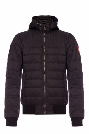 Czarny Quilted Down jacket YMC with Hood and Belt