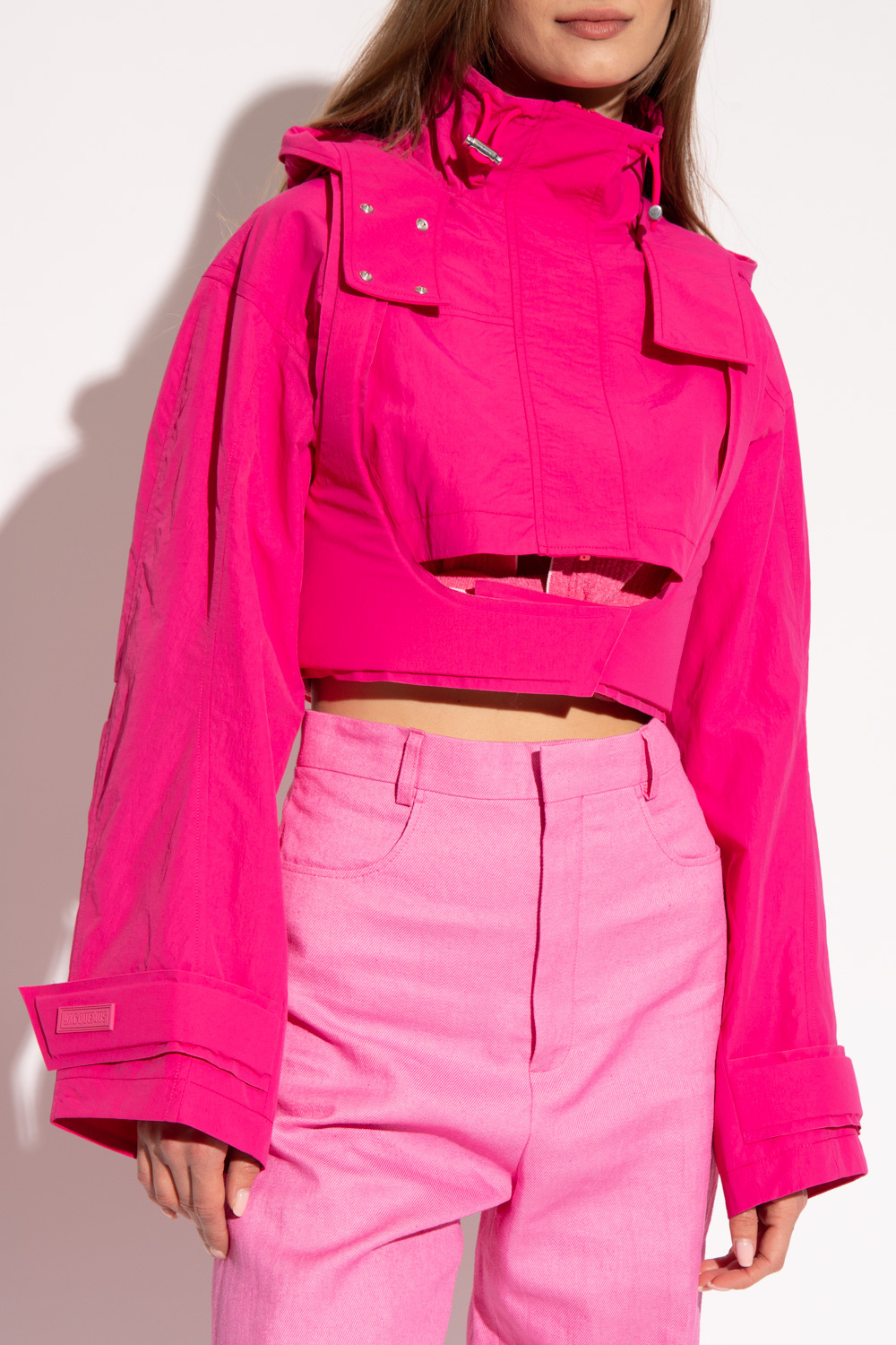 Pink ‘Fresa’ crop jacket w/ detachable vest Jacquemus - Vitkac GB