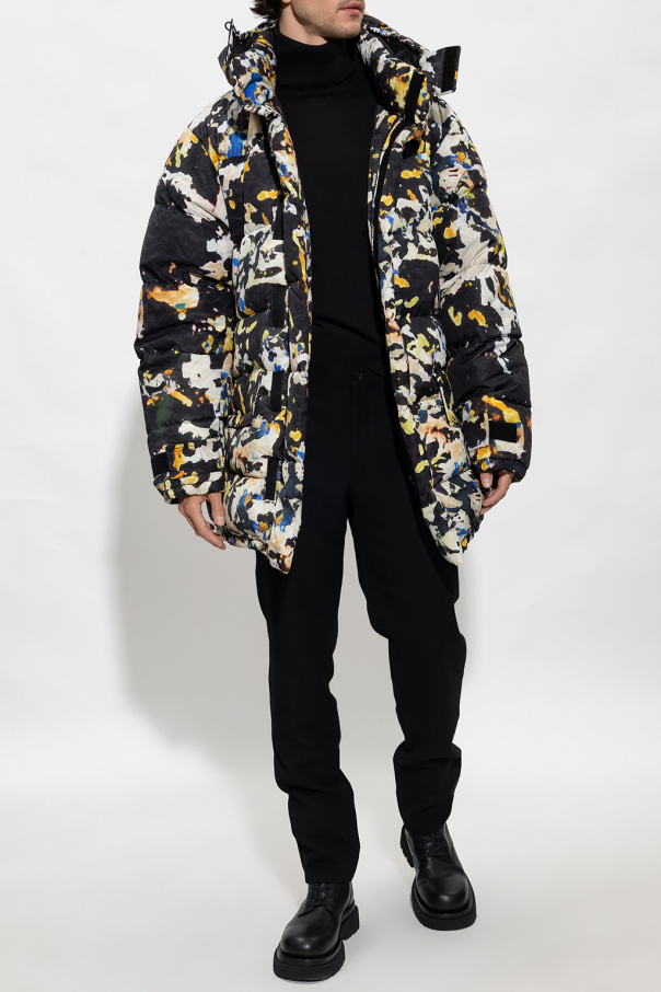 Dries Van Noten Down stet jacket with detachable hood