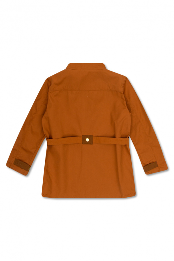 Mini Rodini Company zip-up padded jacket Schwarz