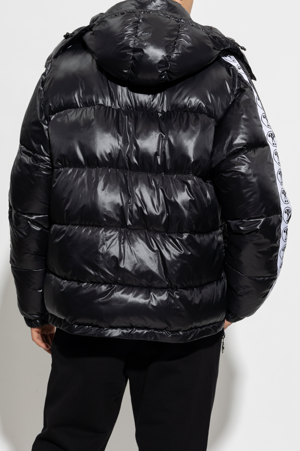 Moschino moncler cotton jersey and down jacket