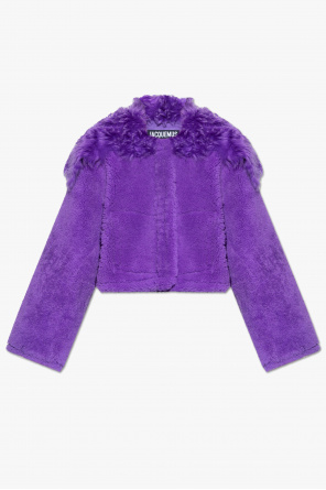 M Missoni V-neck knitted dress Purple