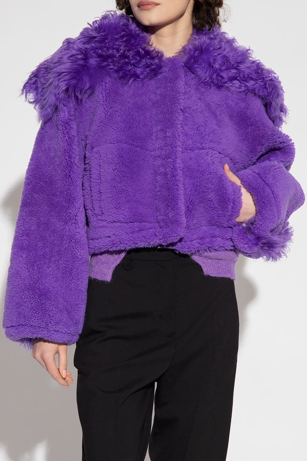 Purple ‘Piloni’ shearling jacket Jacquemus - Vitkac Germany