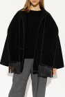 TOTEME BLACK Relaxed-fitting wool coat
