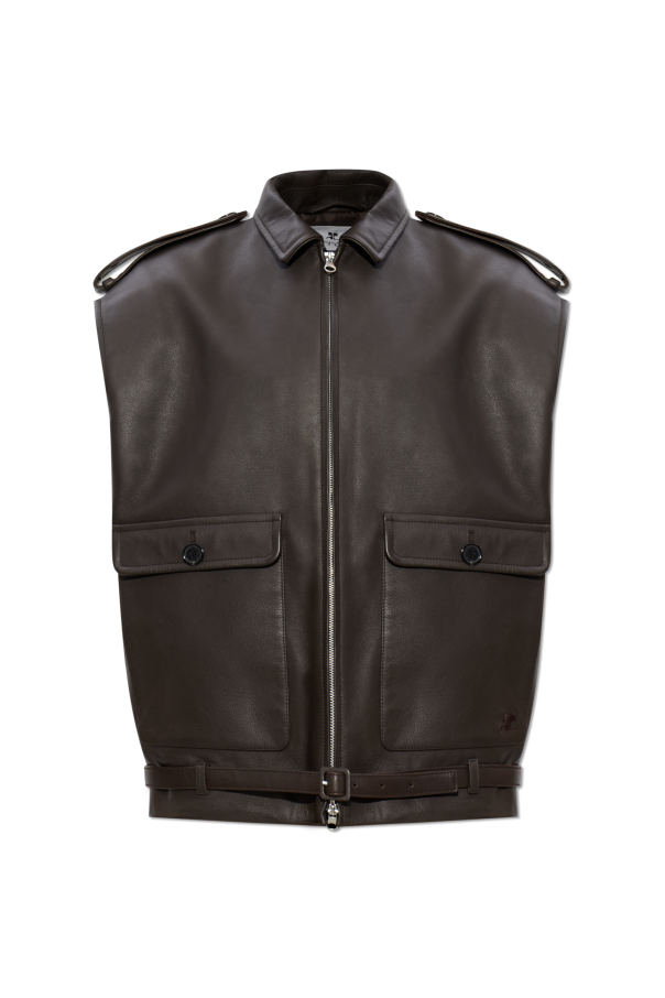 Leather vest od Courrèges