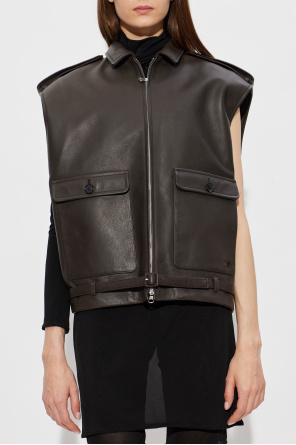 Courrèges Leather vest