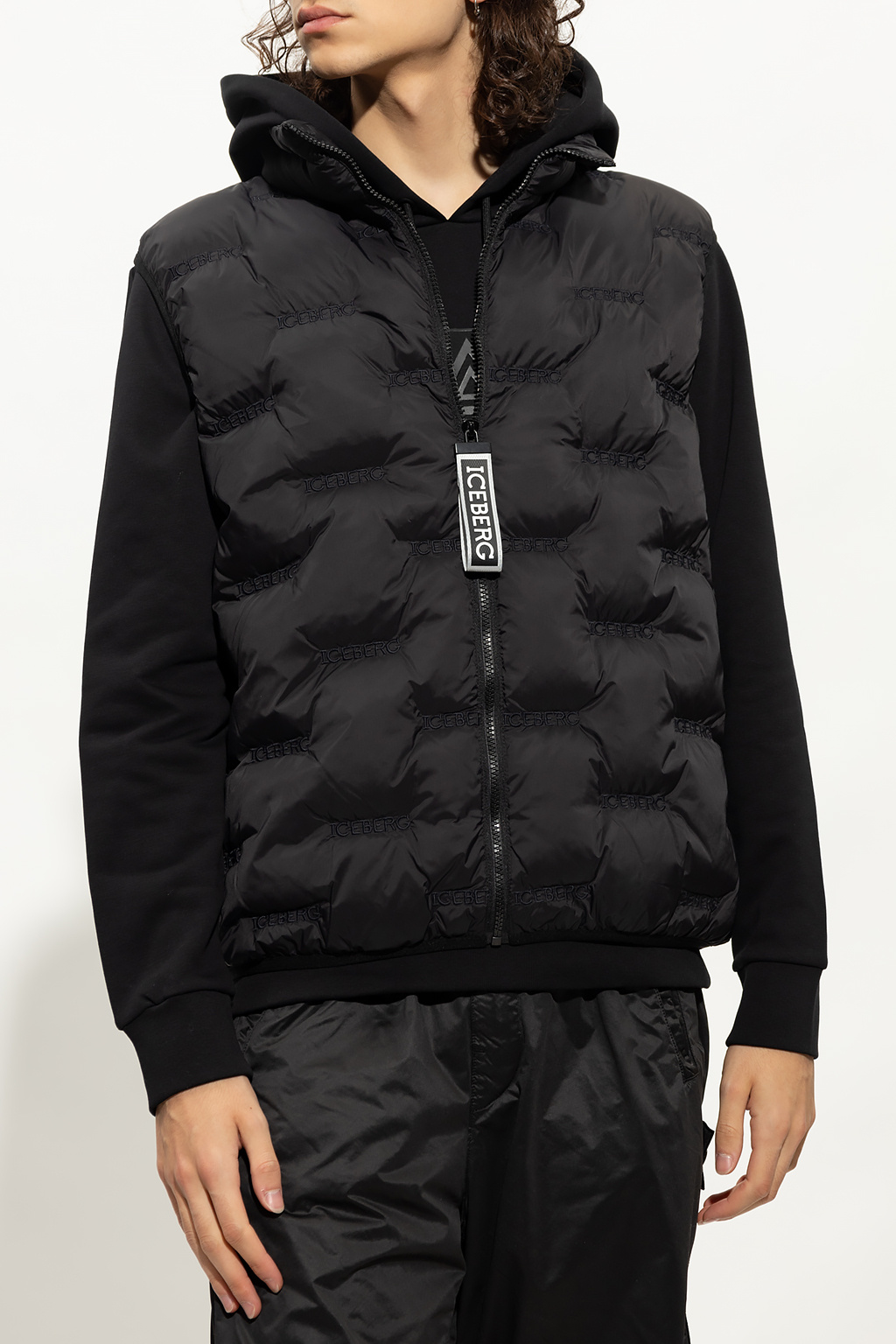 Iceberg Quilted vest with collar