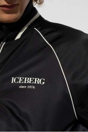 Iceberg organic-cotton striped shirt Bianco