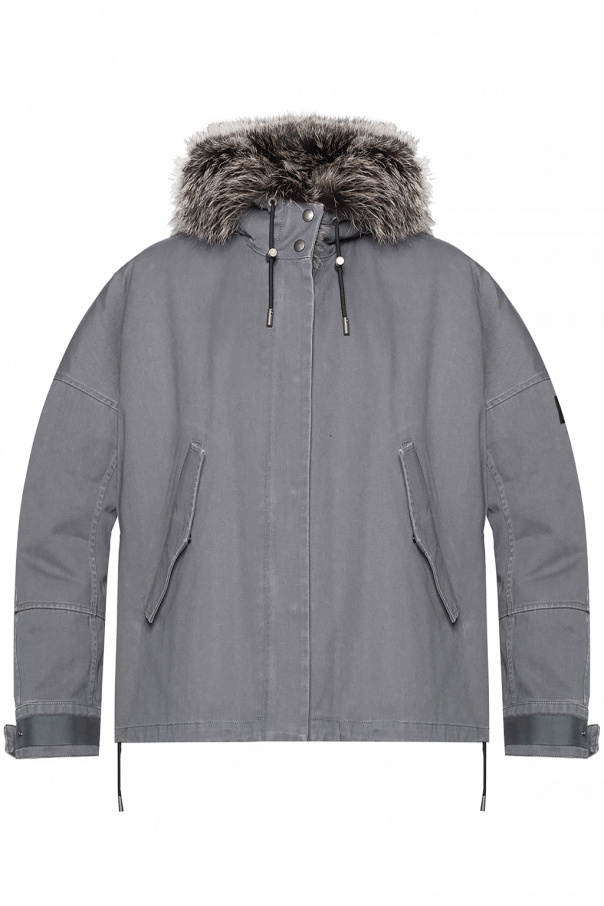 Yves estampado salomon Oversize down jacket