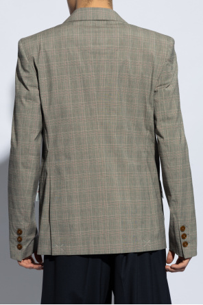 Vivienne Westwood Moss London slim fit double breasted suit jacket in camel