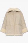 TOTEME cream Oversize shearling coat