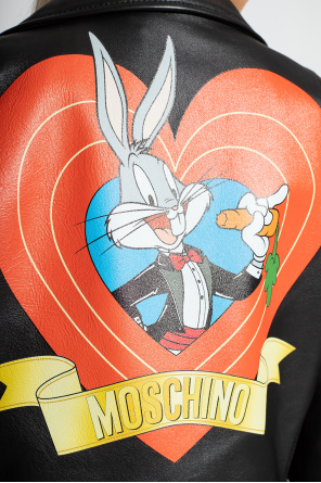 Moschino Biker jacket with Looney Tunes™ motif