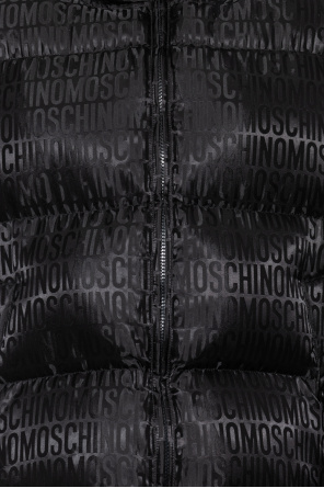 Moschino Nike Tall Club Hoodie avec fermeture éclair pleine longueur Noir