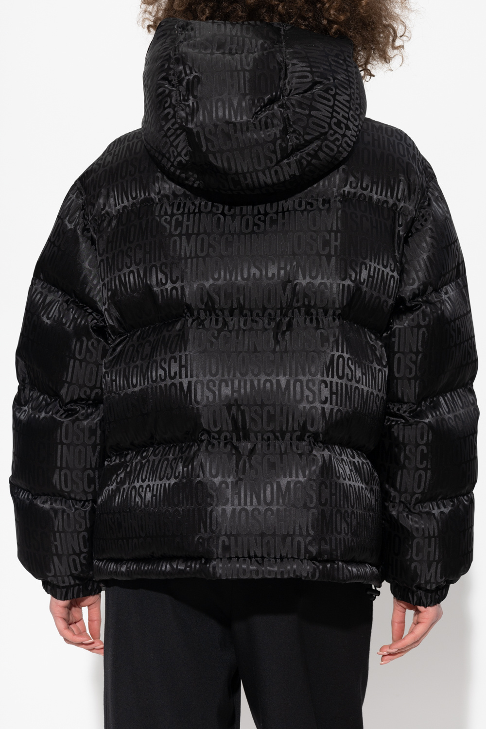 Moschino Quilted jacket with logo
