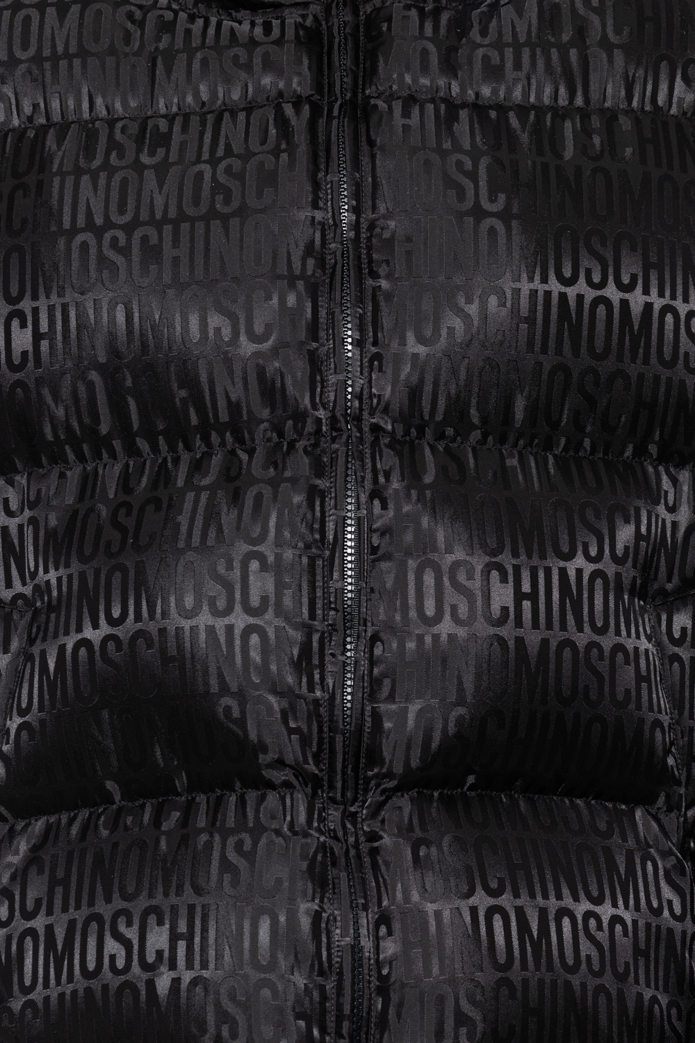 Moschino Quilted jacket with logo