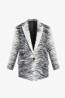 The Attico ‘Glen’ blazer with animal motif