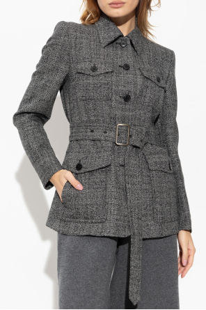 pop trading company hewitt suit jacket anthracite Wool blazer