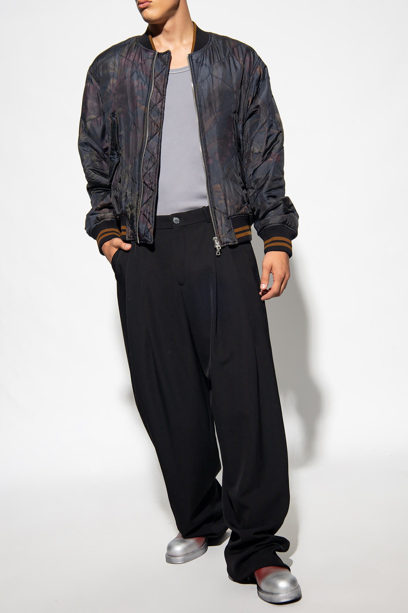 Dries Van Noten Quilted bomber jacket