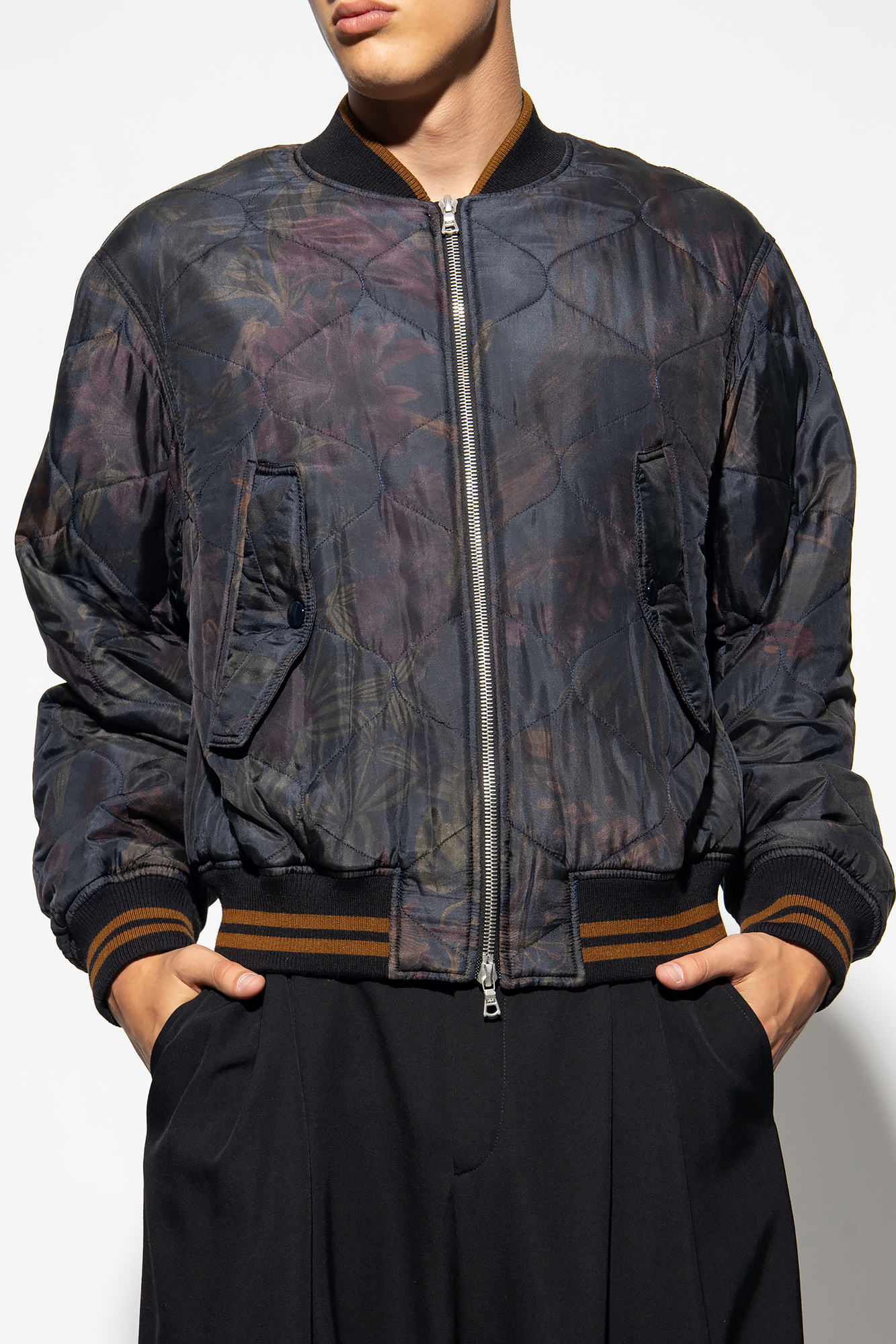 Dries Van Noten Quilted bomber jacket