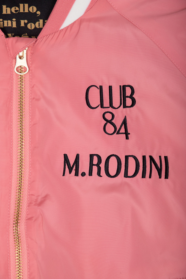Mini Rodini helmut lang fur collar quilted bomber jacket