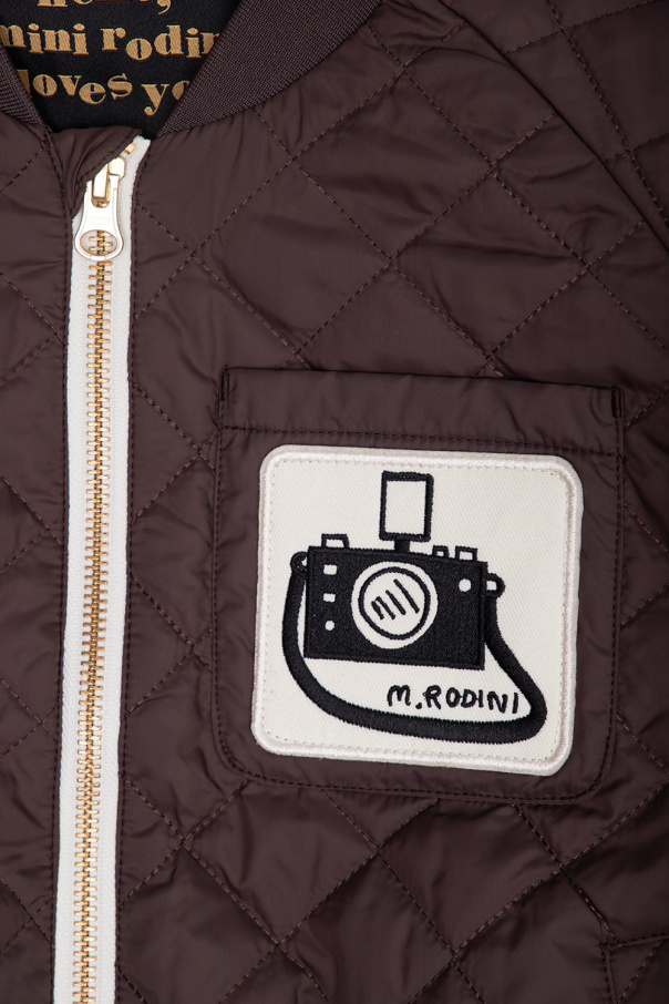 Mini Rodini Jacket cinzento with logo