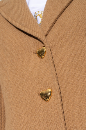 Moschino Płaszcz z guzikami w kształcie serc