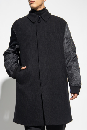 Moschino Coat in contrasting fabrics