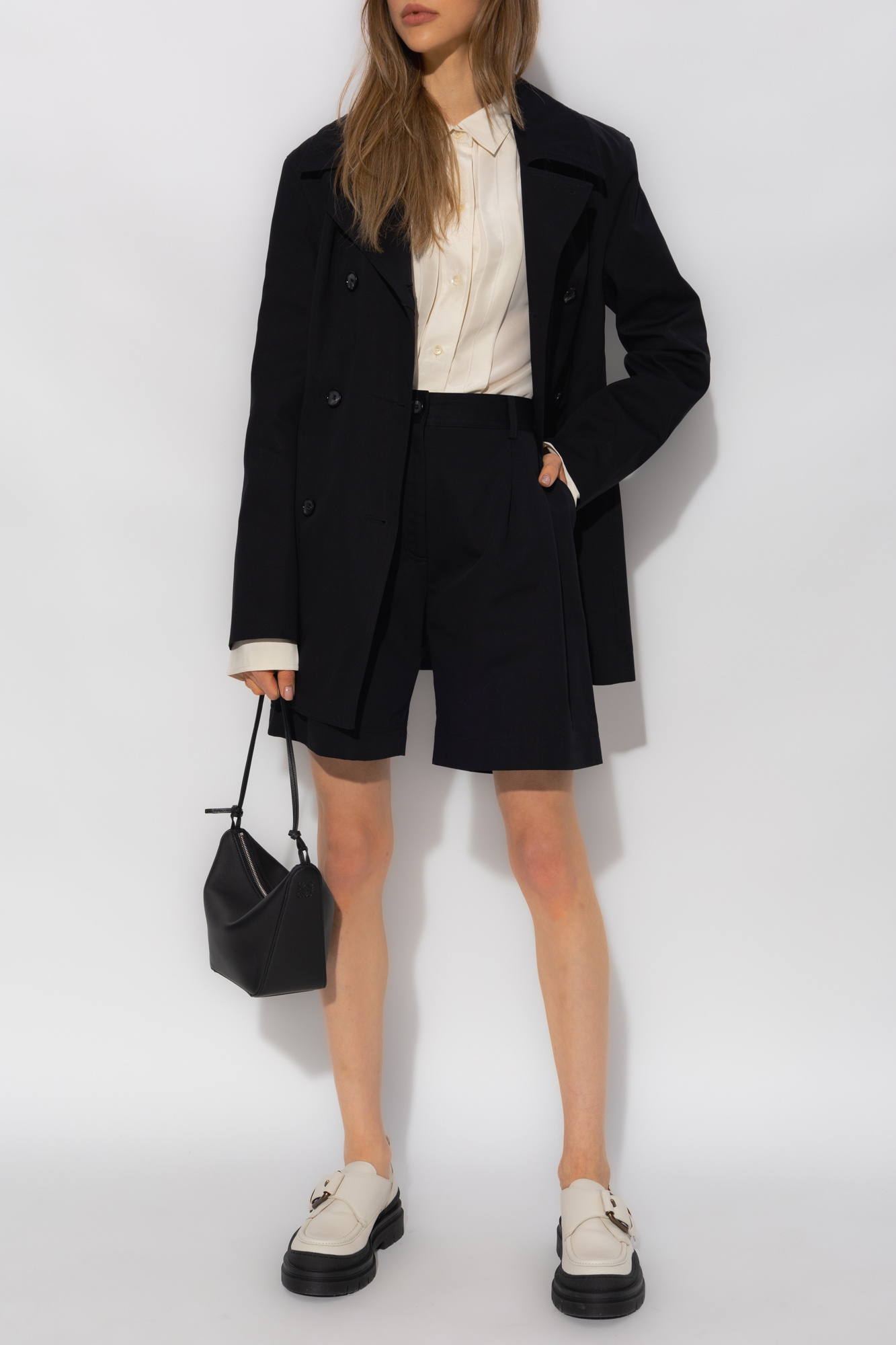 TOTEME moncler black belted jacket