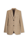 TOTEME beige Checked blazer in wool