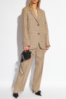 TOTEME beige Checked blazer in wool
