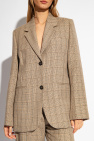 TOTEME beige Checked blazer in wool