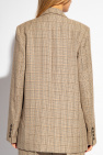 TOTEME beige Checked blazer in wool