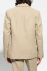 Jacquemus beige ‘Feijoa’ linen blazer