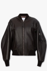 The Attico ‘Anja’ leather bomber jacket