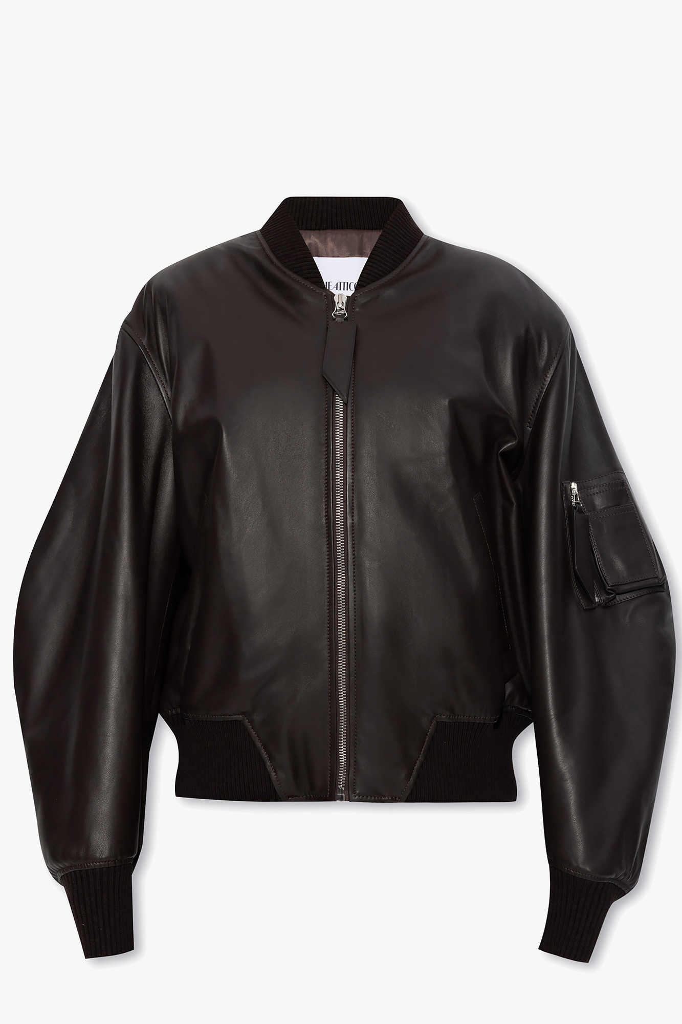 The Attico ‘Anja’ leather bomber jacket | Women's Clothing | Vitkac