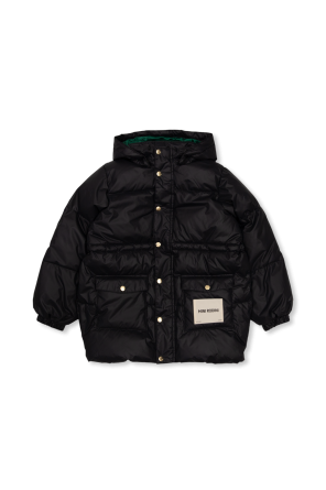 Quilted jacket with logo