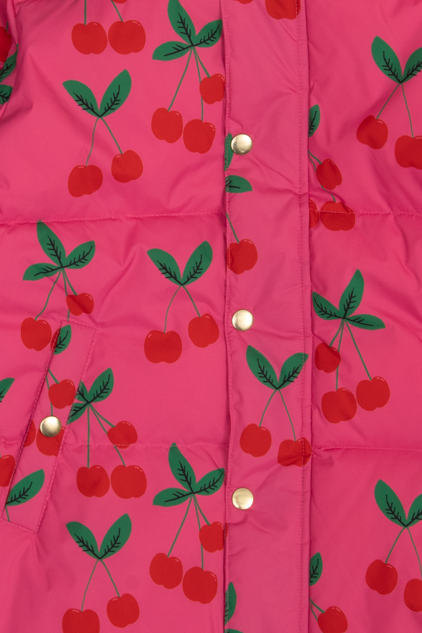 Mini Rodini Puffer jacket with motif of fruits