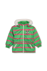 Mini Rodini GREEN Hooded ski jacket