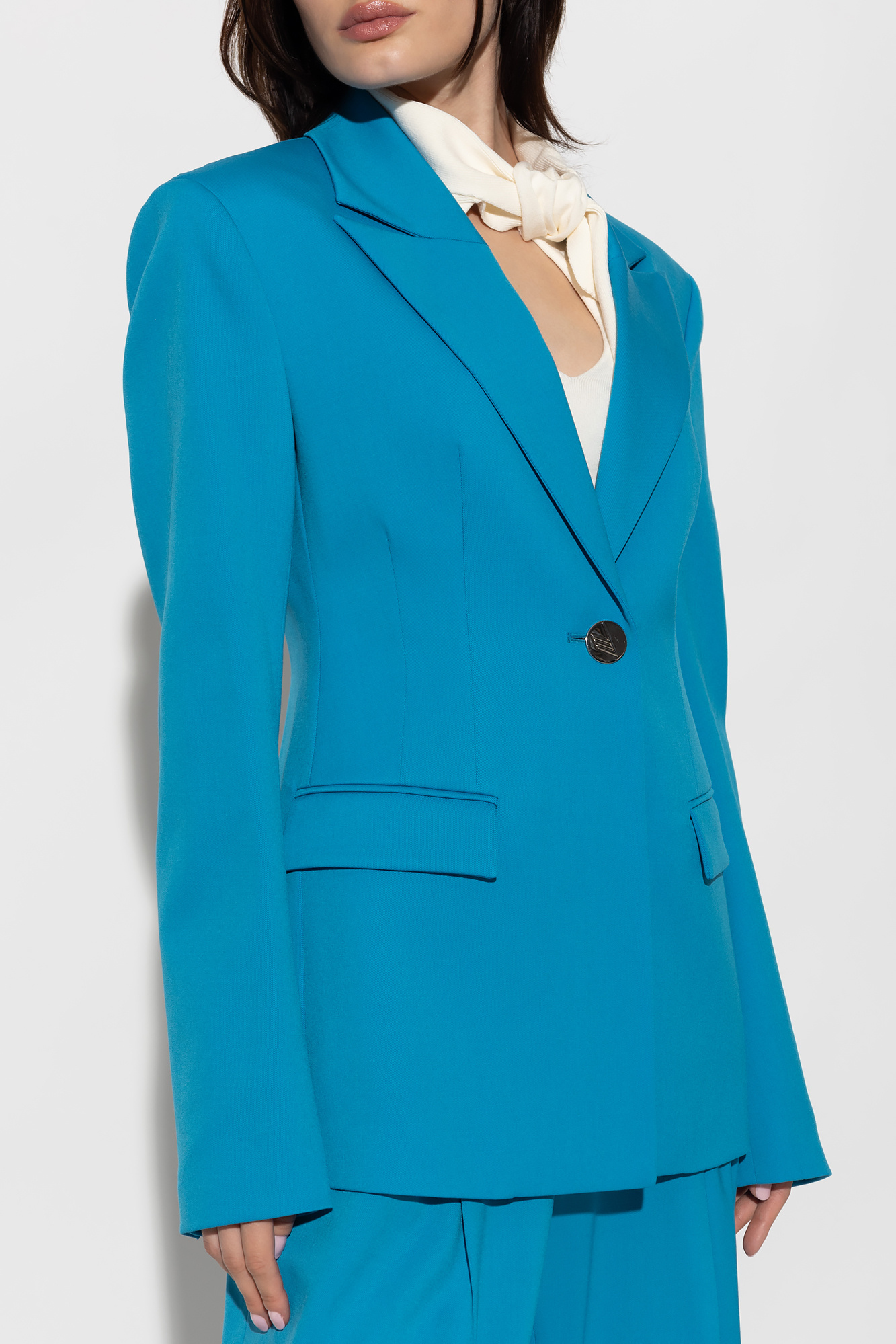 The Attico ‘Blue’ single-breasted blazer