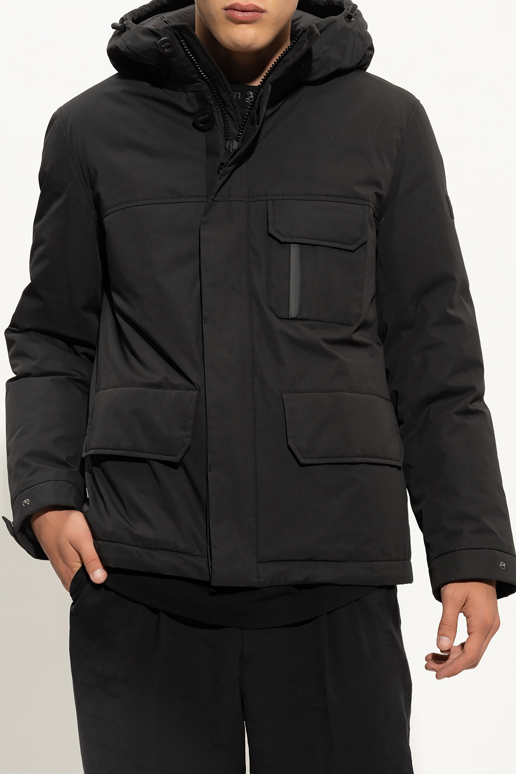 Yves Salomon Down jacket with logo