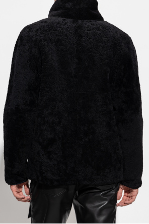 Yves negras Salomon Fur jacket
